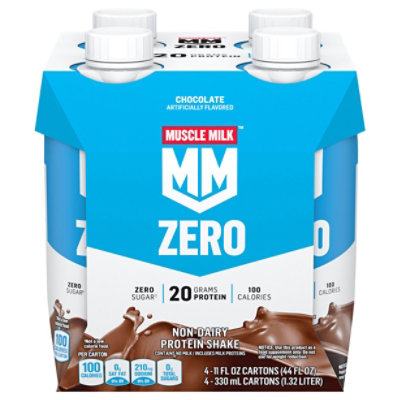 MUSCLE MILK 100 Calorie Protein Shake Non Dairy Chocolate - 4-11 Fl. Oz.