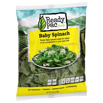 Ready Pac Baby Spinach Salad Bag - 5.25 Oz - Image 3