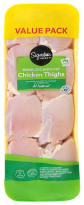 Signature Select Chicken Thigh Boneless Skinless Value Pack - 3 lb