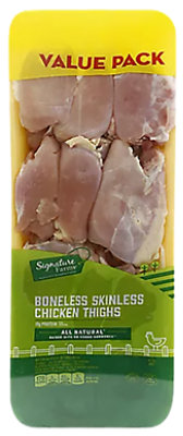 Signature Farms Boneless Skinless Chicken Thighs - 3 lb - Image 1