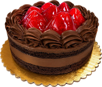 Strawberry Boston Chocolate Chocolate Iced Cake - Each - Image 1