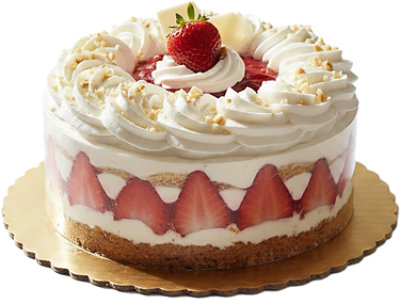 Bakery Cake Strawberry Boston White White Ice Nondairy - Each - Image 1