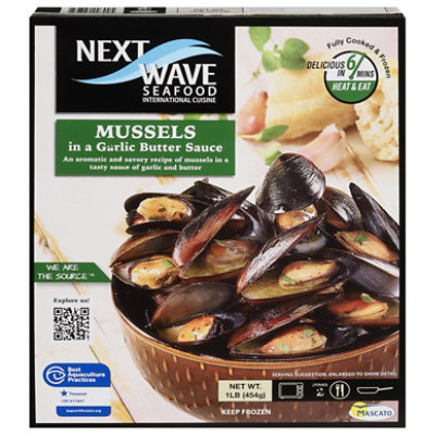 Next Wave Seafood Mussels in Garlic Butter Sauce - 16 Oz - Image 3