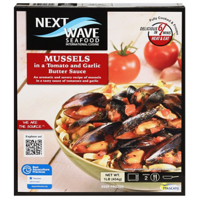 Next Wave Seafood Mussels in Tomato and Garlic Butter Sauce - 16 Oz - Image 3