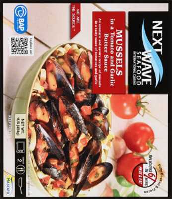 Next Wave Seafood Mussels in Tomato and Garlic Butter Sauce - 16 Oz - Image 6