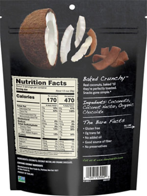 Bare Foods Coconut Chips Crunchy Chocolate Bliss - 2.8 Oz - Image 6