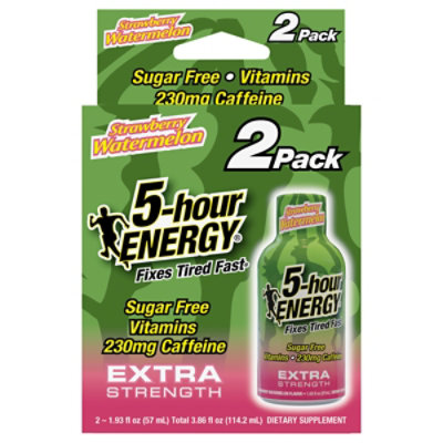 5-hour ENERGY Strawberry Watermelon Extra Strength Shot - 2-1.93 Fl. Oz. - Image 2