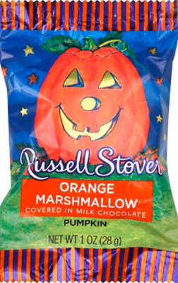 Russell Stover Milk Chocolate Orange Marshmallow Pumpkin - 1 Oz - Image 2