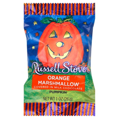 Russell Stover Milk Chocolate Orange Marshmallow Pumpkin - 1 Oz