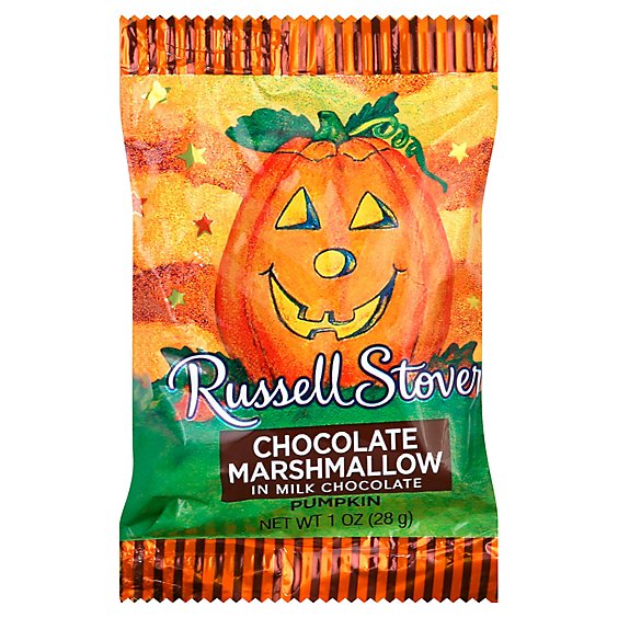 Russell Stover Candy Pumkin Marshmallow Chocolate In Milk Chocolate  - 1 Oz