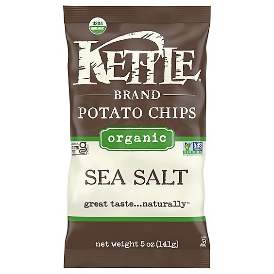 Kettle Potato Chips Organic Sea Salt - 5 Oz