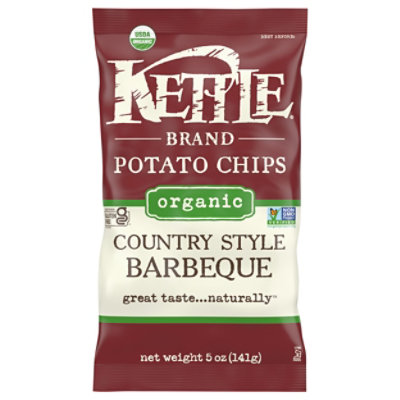 Kettle Potato Chips Organic Country Style Barbeque - 5 Oz