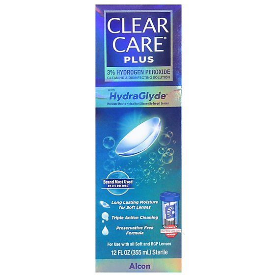 CLEAR CARE Hydroglid With Lens Cp - 12 Oz