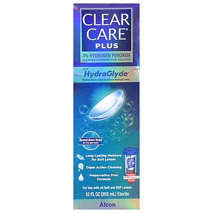 CLEAR CARE Hydroglid With Lens Cp - 12 Oz - Image 1