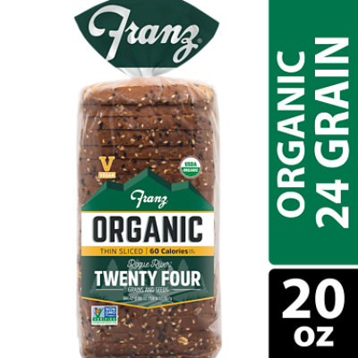 Franz Organic Sandwich Bread Rogue River Twenty Four Grain and Seed - 20 Oz