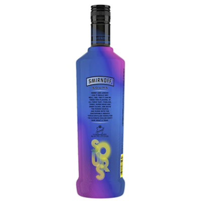 Smirnoff Sours Berry Lemon Infused Vodka with Natural Flavors Bottle - 750 Ml - Image 2