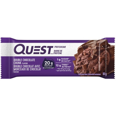 Quest Bar Protein Bar Double Chocolate Chunk Flavor - 2.12 Oz - Image 2