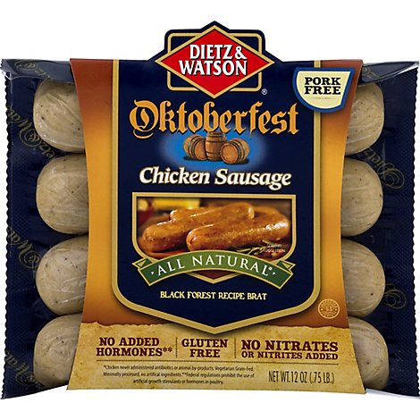 Dietz & Watson All Natural Oktoberfest Chicken Sausage - 12 Oz