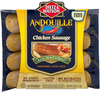 Dietz & Watson All Natural Andouille Chicken Sausage - 12 Oz