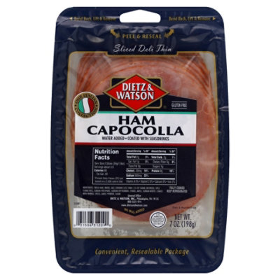 Dietz & Watson Ham Capocolla P/S - 7 Oz