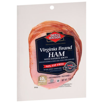 Dietz & Watson Virginia Sliced Ham - 7 Oz - Randalls