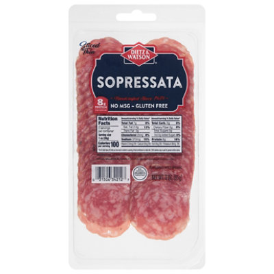 Dietz & Watson Pre-Sliced Sopressata 3 Oz