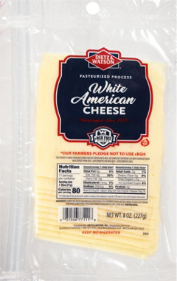 Dietz & Watson Cheese American White - 8 Oz - Image 2