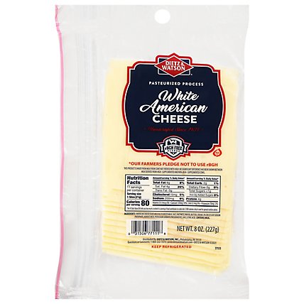 Dietz & Watson Cheese American White - 8 Oz - Image 1
