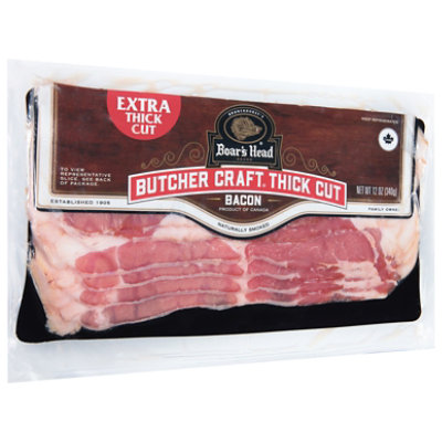 Boars Head Bacon Naturally Smoked Extra Thick Cut - 12 Oz - Image 2