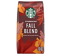 Starbucks Coffee Ground Medium Roast Fall Blend Bag - 10 Oz
