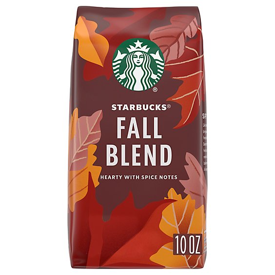 Starbucks Fall Blend 100% Arabica Limited Edition Medium Roast Ground Coffee Bag - 10 Oz