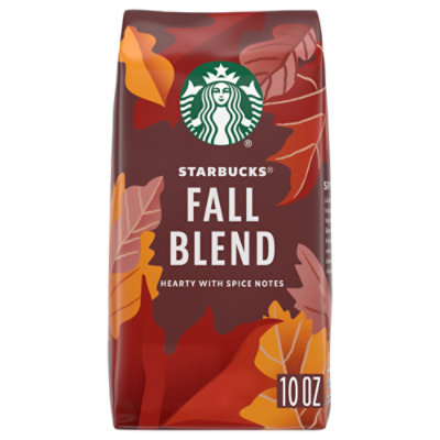 Starbucks Fall Blend 100% Arabica Limited Edition Medium Roast Ground Coffee Bag - 10 Oz