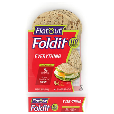 Flatout Foldit Flatbread Everything - 9 Oz - Image 3