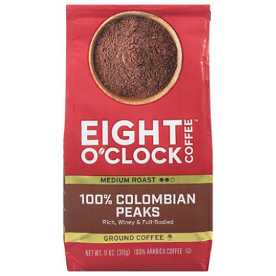 Eight O' Clock Coffee 100% Colombian Peaks Medium Roast Ground Coffee - 11 Oz - Image 4