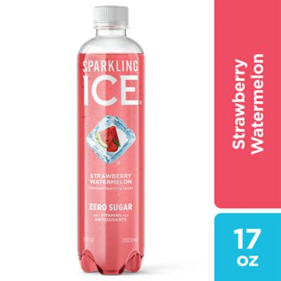 Sparkling Ice Strawberry Watermelon Sparkling Water 17 fl. oz. Bottle - Image 1