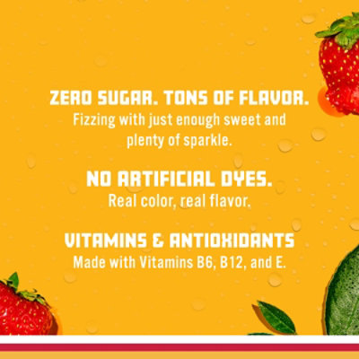 Sparkling Ice Strawberry Watermelon Sparkling Water 17 fl. oz. Bottle - Image 7