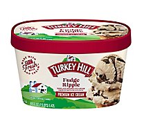 Turkey Hill Ice Cream Fudge Ripple - 48 Fl. Oz.