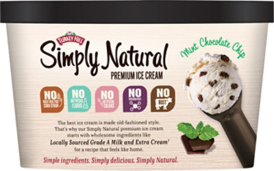 Turkey Hill Simply Natural Mint Chocolate Chip Ice Cream - 1.44 Quart - Image 5
