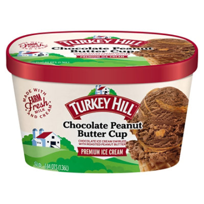 Turkey Hill Ice Cream Chocolate Peanut Butter Cup - 46 Oz - Image 3