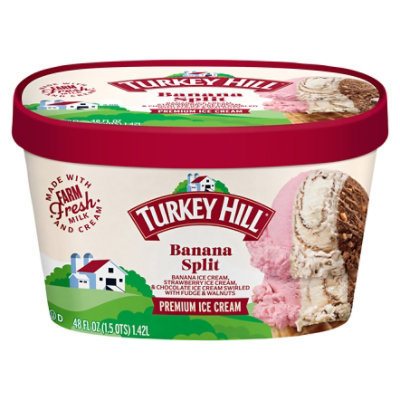 Turkey Hill Ice Cream Premium Banana Split - 48 Oz - Image 3