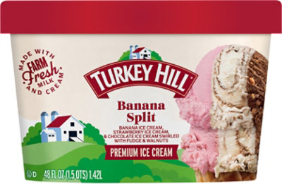 Turkey Hill Ice Cream Premium Banana Split - 48 Oz - Image 2