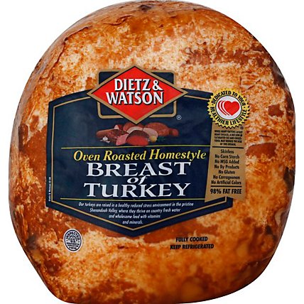 Dietz & Watson Turkey Breast Homestyle - 0.50 Lb - Image 1