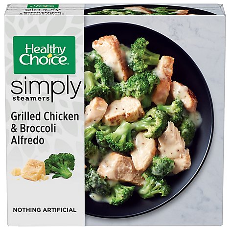 Healthy Choice Cafe Steamers Chicken Broccoli Alfedo - 9.15 Oz