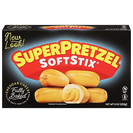 SuperPretzel Softstix Soft Pretzel Sticks Cheese Filled Cheddar - 9 Oz - Image 2