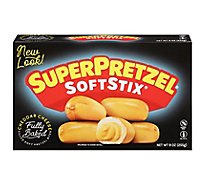 SuperPretzel Softstix Soft Pretzel Sticks Cheese Filled Cheddar - 9 Oz