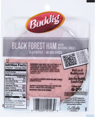 Buddig Ham Black Forest - 2 Oz - Image 6