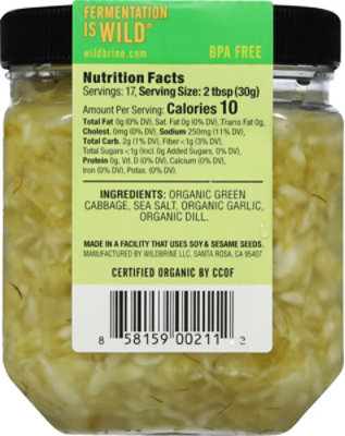 Wildbrine Sauerkraut Salad Dill & Garlic - 18 Oz - Image 5
