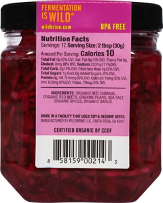 Wildbrine Sauerkraut Salad Red Beet & Cabbage - 18 Oz - Image 6
