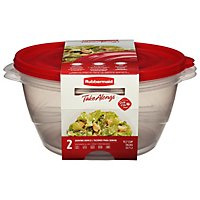 Rubbermaid Take Alongs Containers + Lids Bowls Serving 15.7 Cups - Each - Image 3