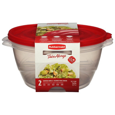 Rubbermaid Take Alongs Containers + Lids Bowls Serving 15.7 Cups - Each